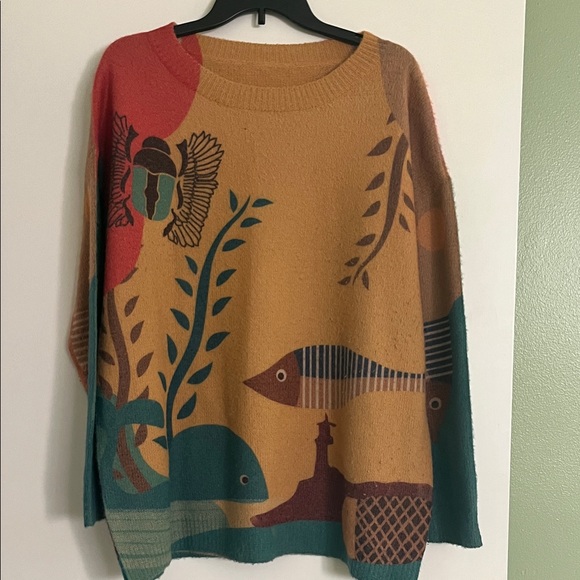 Yesno Sweaters - Artistic Multicolor Women's Sweater